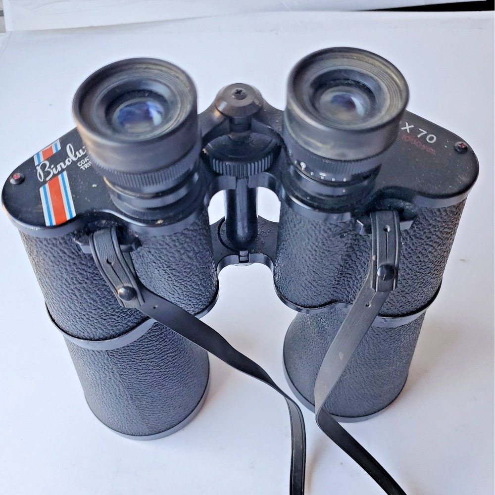 Vintage Binolux Binoculars 7x30 100ft/1000yds Clean Optics Sports Bird watching